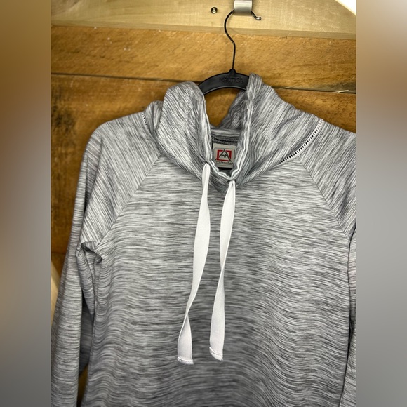 Avalanche Medium Women’s Outdoors Sweatshirt Cowl Neck Hoodie Pullover Grey - Picture 9 of 14